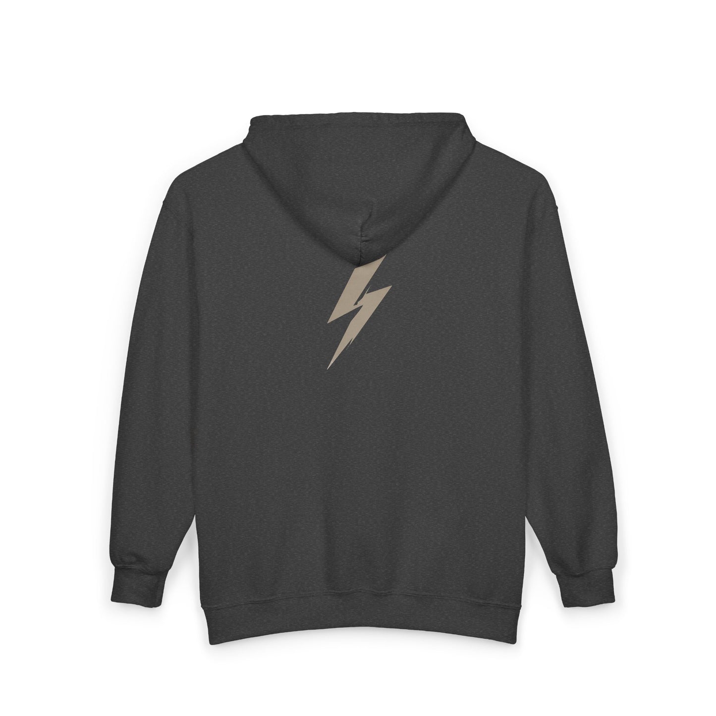 FIRST PRESS - HUMAN EDITION - UNISEX HEAVY BLEND™ ZIP HOODIE - "Quiet Bolt"