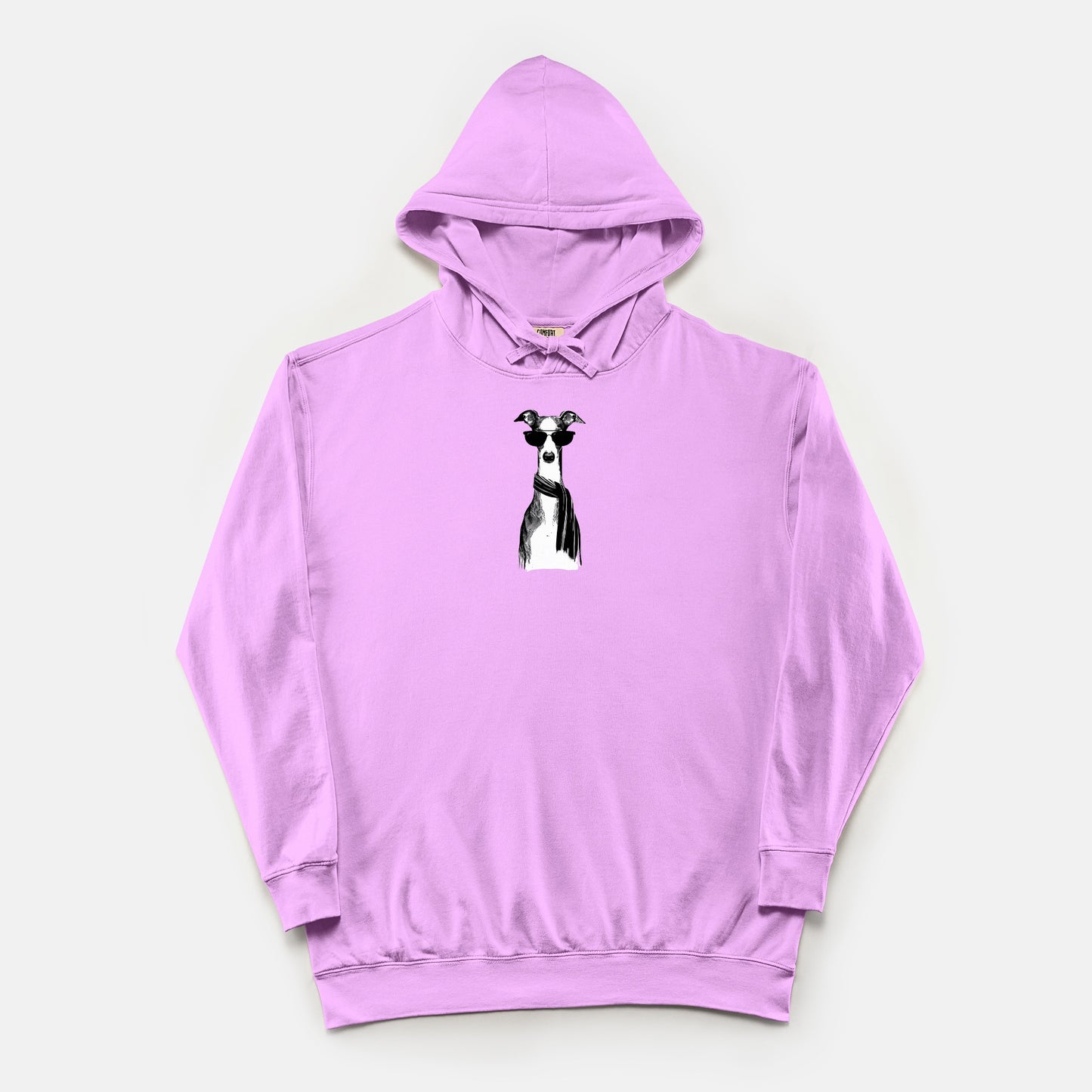 FIRST PRESS - HUMAN EDITION - UNISEX LIGHTWEIGHT HOODED SWEATSHIRT - "Fashion Dog"