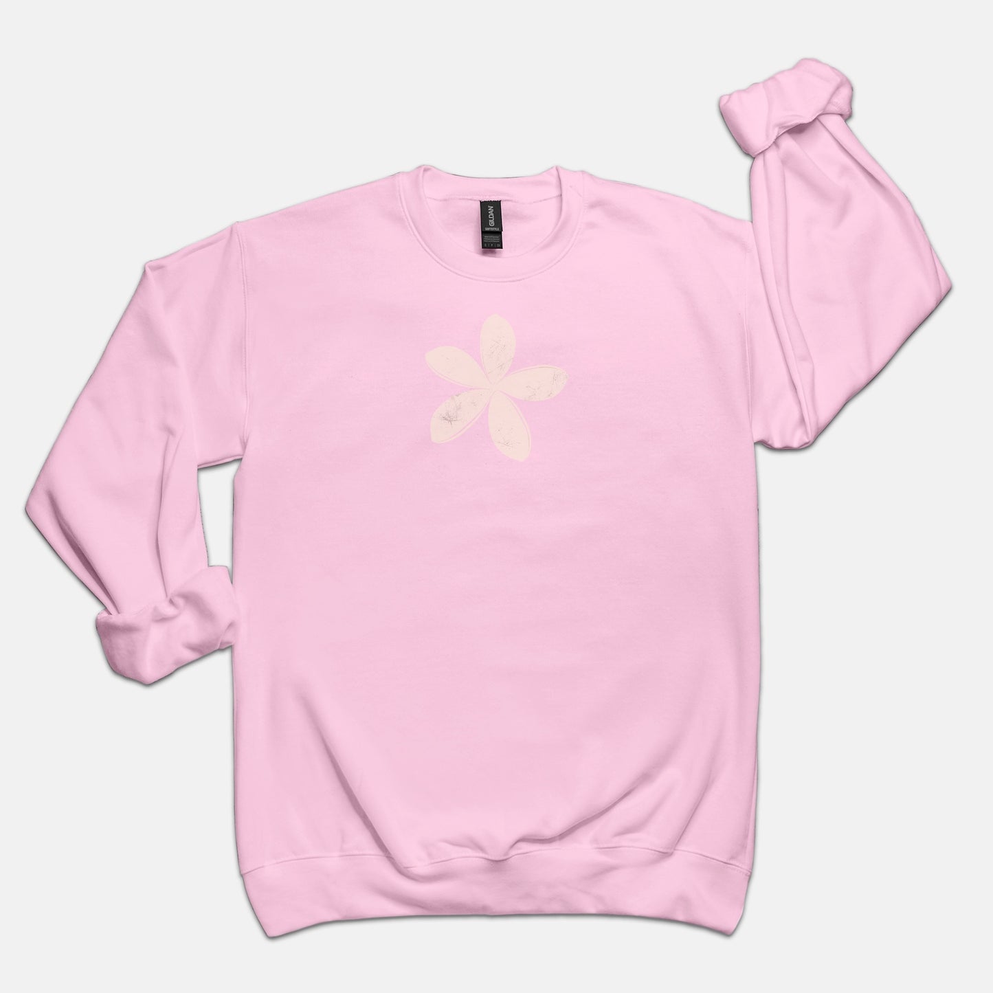FIRST PRESS - HUMAN EDITION - UNISEX CREWNECK SWEATSHIRT - "Ghost Flower"