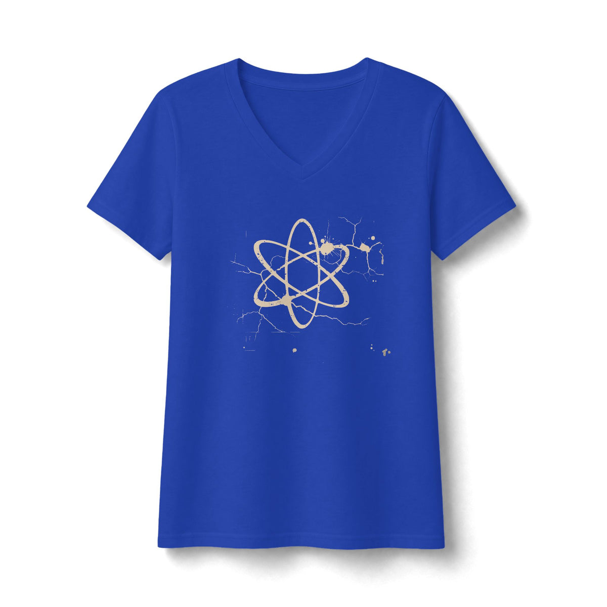 FIRST PRESS - HUMAN EDITION - WOMEN'S V-NECK TEE - "Underground Physics"
