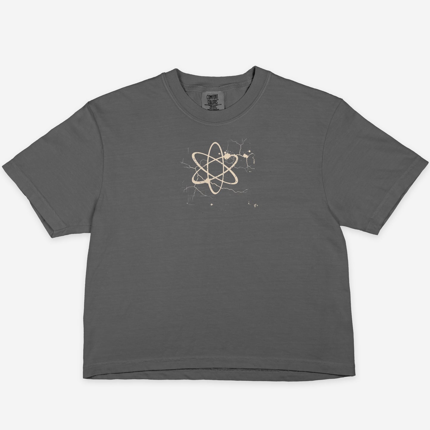 FIRST PRESS - HUMAN EDITION - WOMEN'S CROPPED BOXY TEE - "Underground Physics"