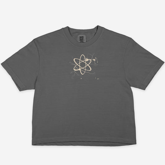 FIRST PRESS - HUMAN EDITION - WOMEN'S CROPPED BOXY TEE - "Underground Physics"