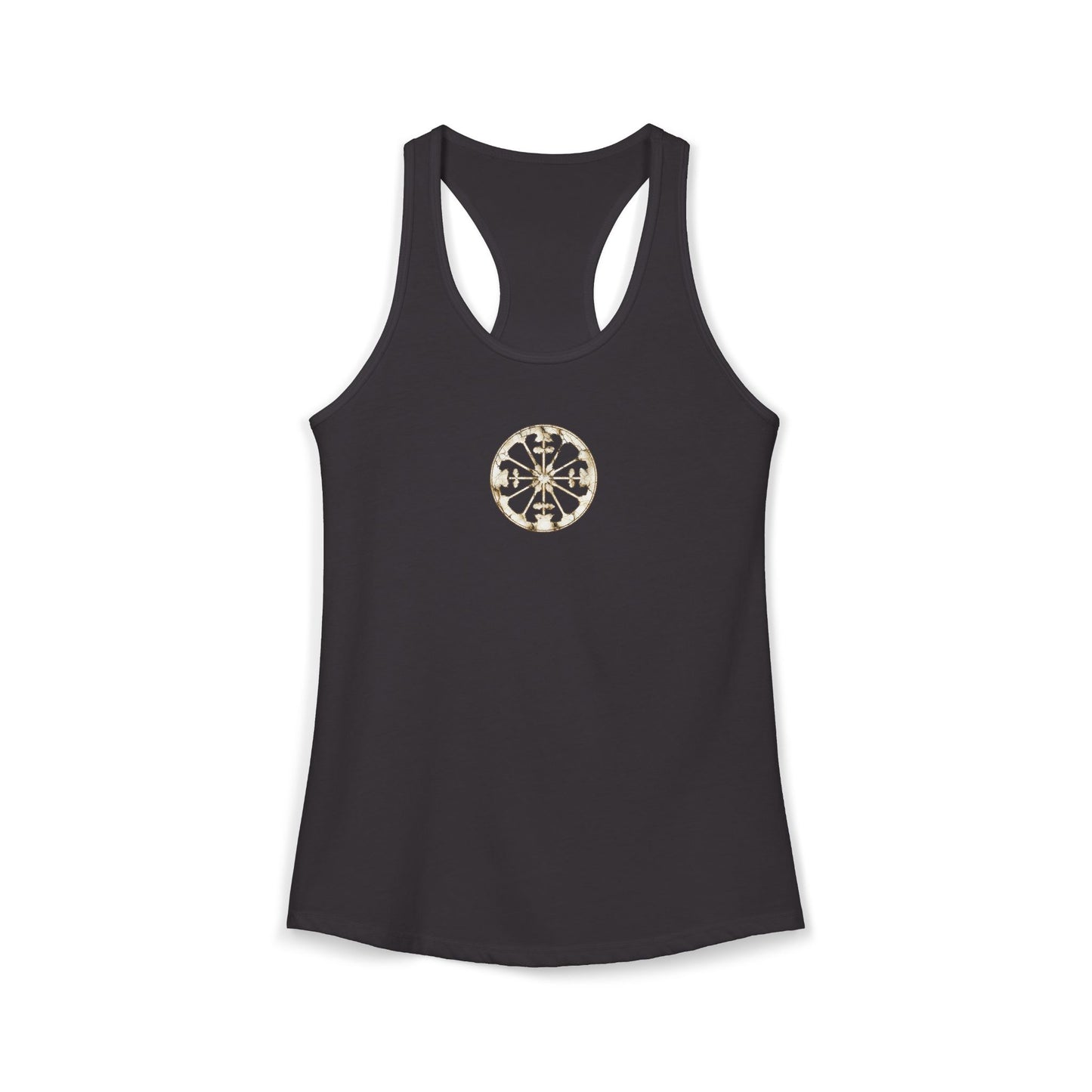 FIRST PRESS - HUMAN EDITION - WOMEN’S RACERBACK TANK TOP - "Eternal Devotion"