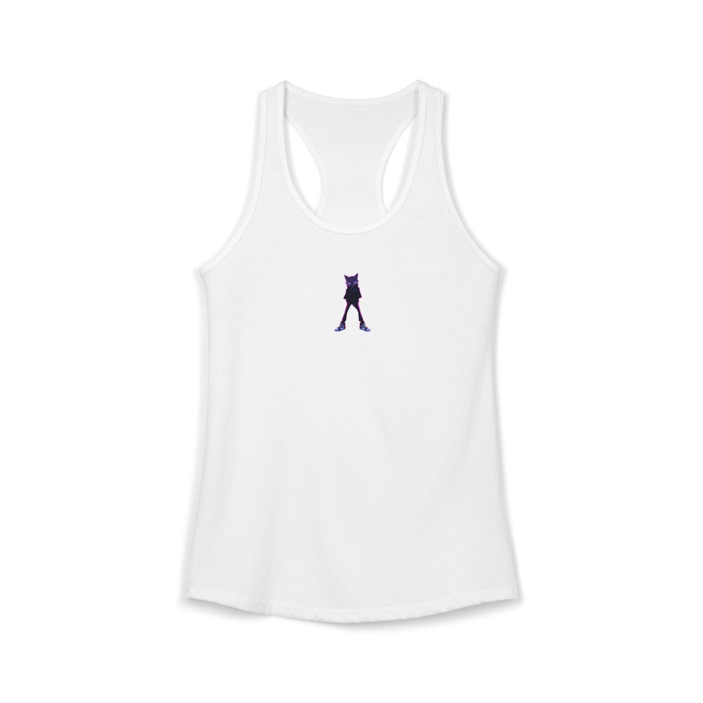 FIRST PRESS - HUMAN EDITION - WOMEN'S RACERBACK TANK TOP - "Neon Alley Cat"