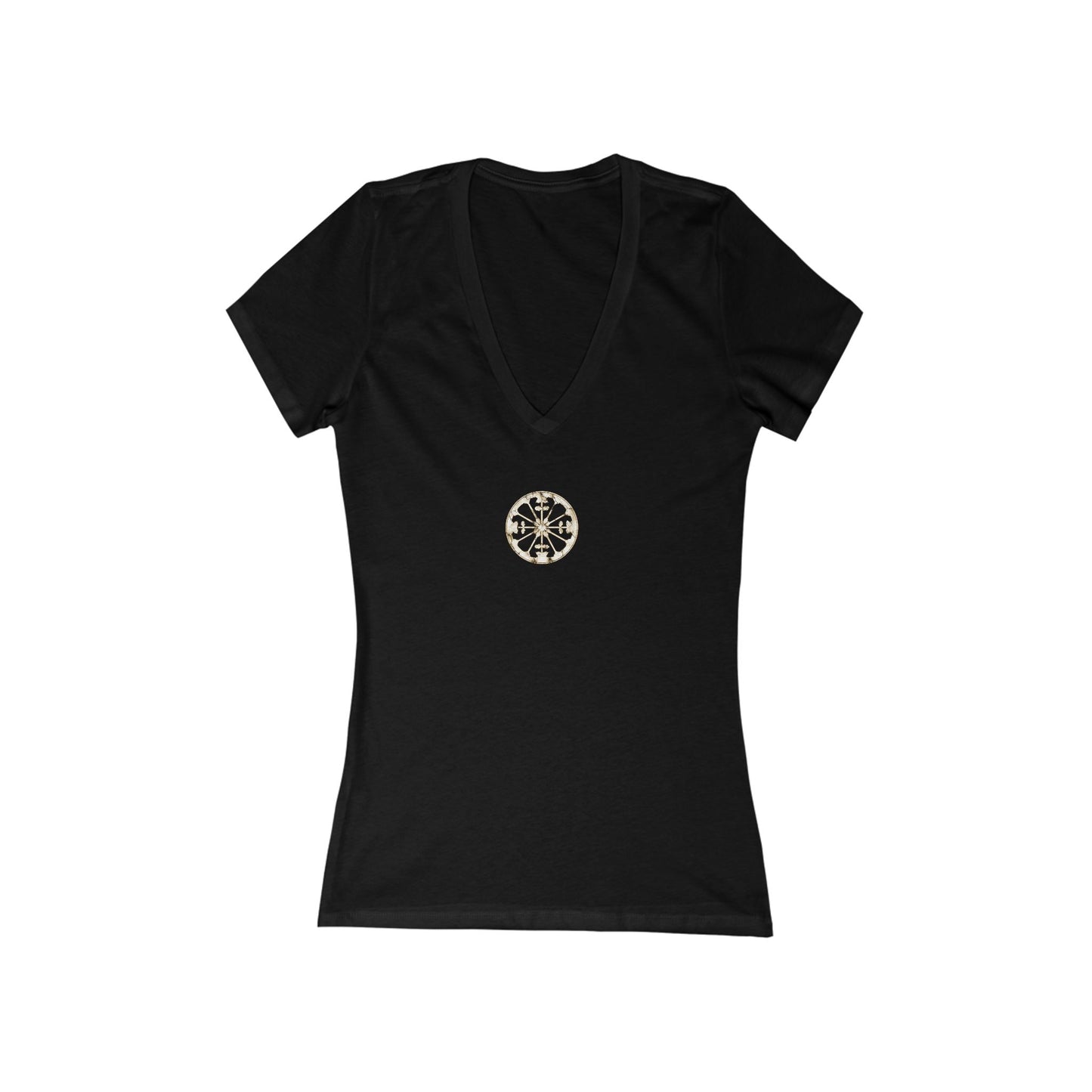 FIRST PRESS - HUMAN EDITION - WOMEN'S DEEP V-NECK TEE - "Eternal Devotion"