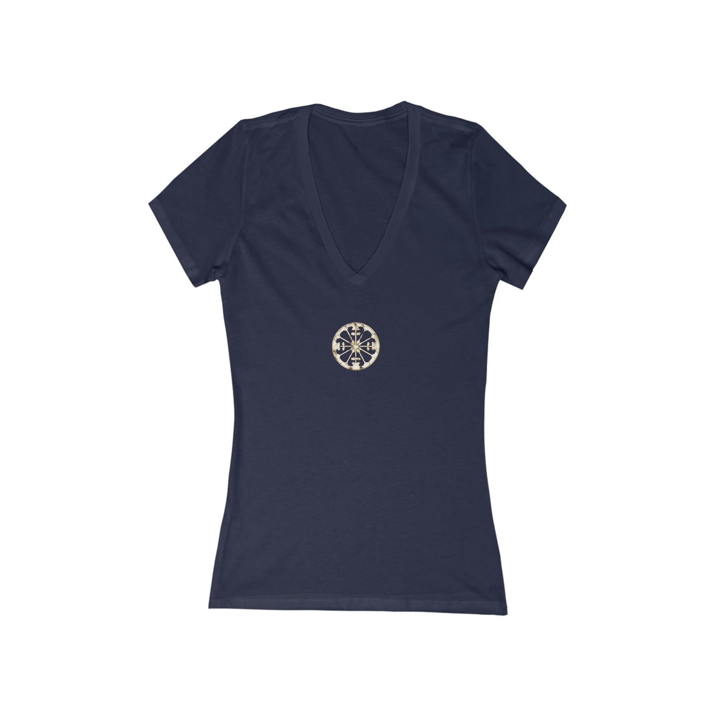 FIRST PRESS - HUMAN EDITION - WOMEN'S DEEP V-NECK TEE - "Eternal Devotion"