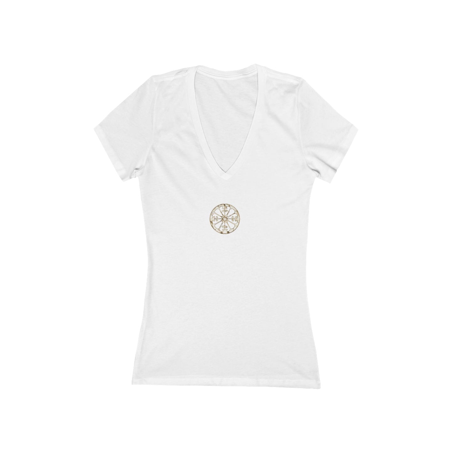 FIRST PRESS - HUMAN EDITION - WOMEN'S DEEP V-NECK TEE - "Eternal Devotion"