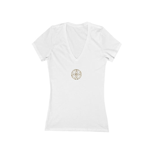 FIRST PRESS - HUMAN EDITION - WOMEN'S DEEP V-NECK TEE - "Eternal Devotion"