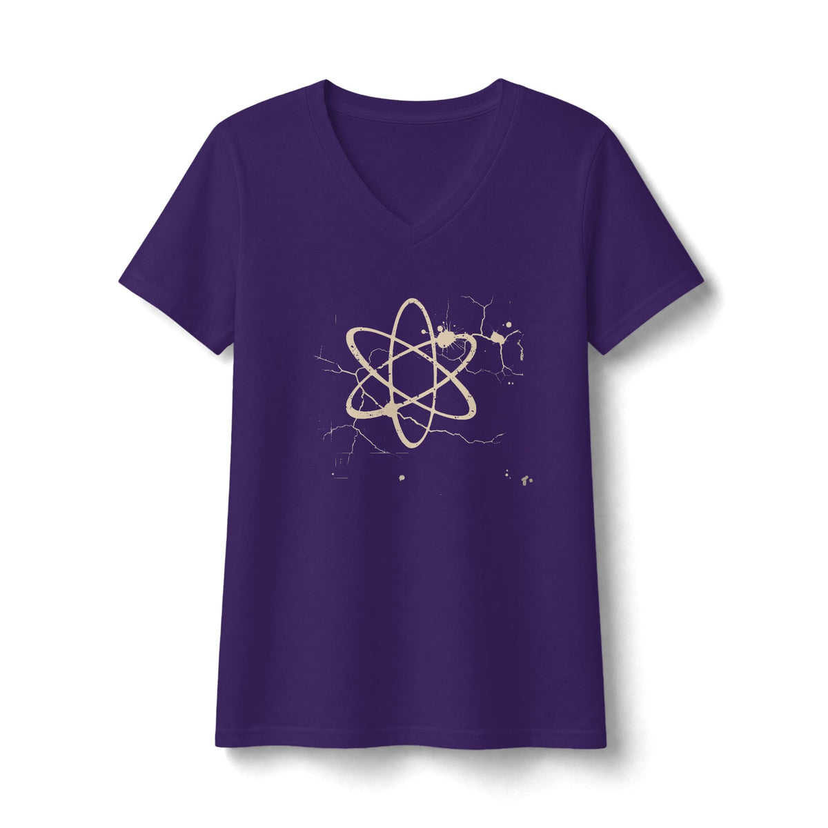 FIRST PRESS - HUMAN EDITION - WOMEN'S V-NECK TEE - "Underground Physics"