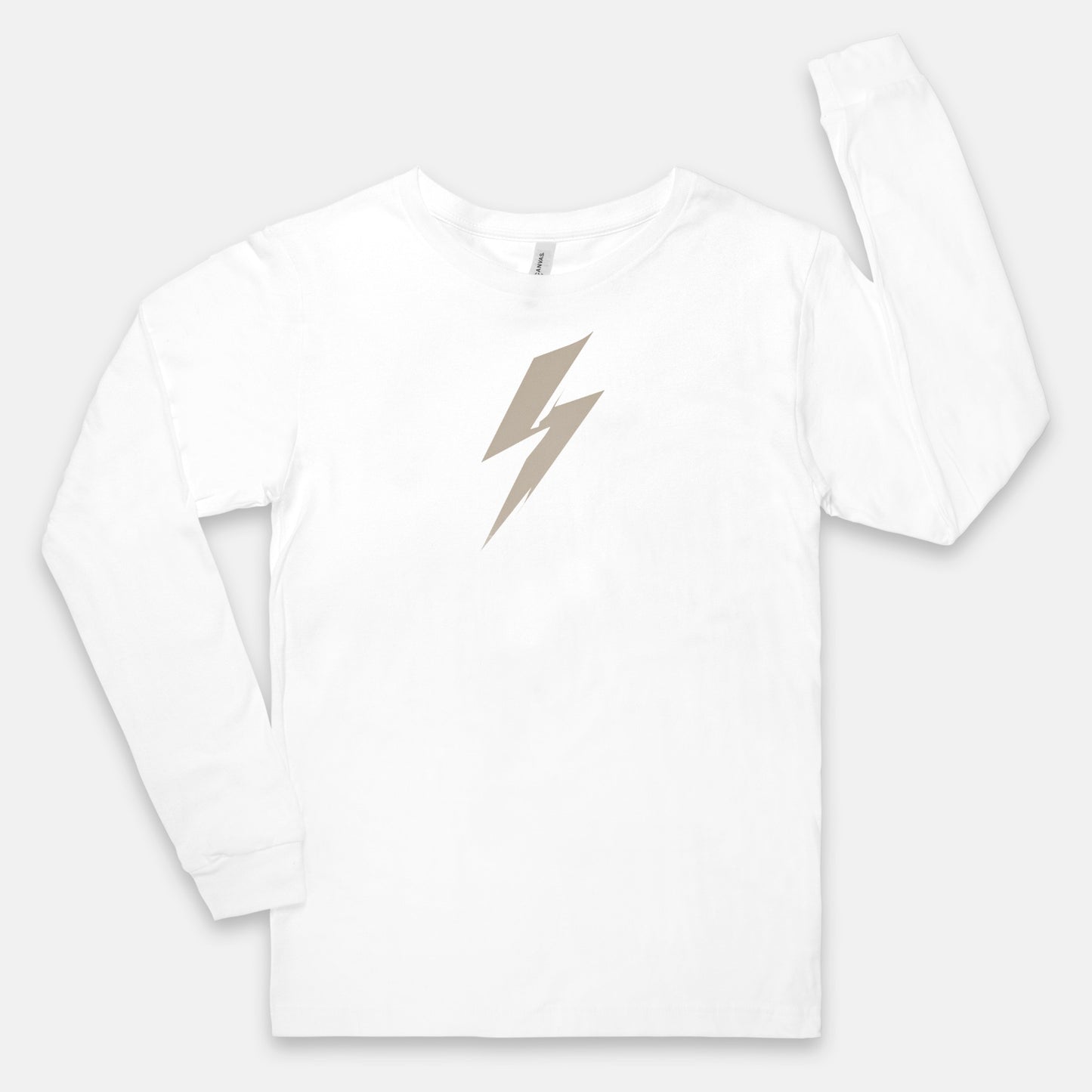 FIRST PRESS - HUMAN EDITION - UNISEX JERSEY LONG SLEEVE TEE - "Quiet Bolt"