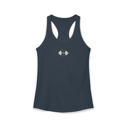 FIRST PRESS - HUMAN EDITION - WOMEN'S RACERBACK TANK TOP - "Load Bearing"