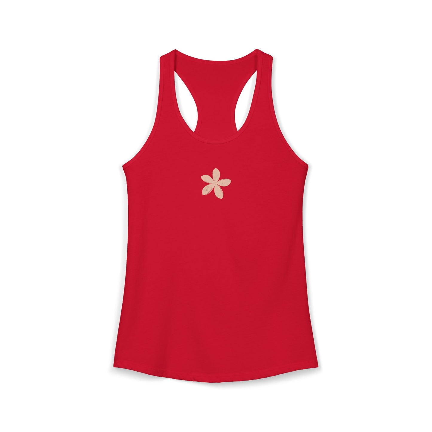 FIRST PRESS - HUMAN EDITION - WOMEN'S RACERBACK TANK TOP - "Ghost Flower"