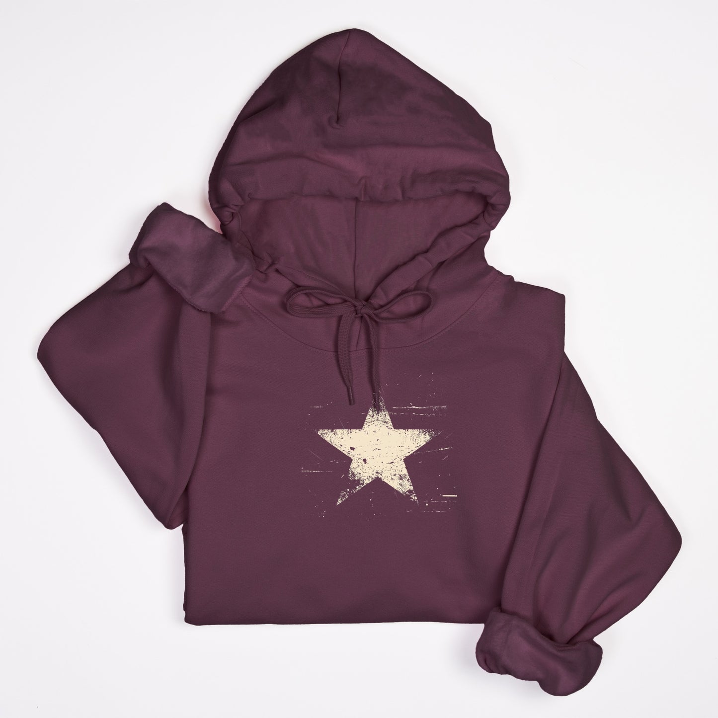 FIRST PRESS - HUMAN EDITION - UNISEX LIGHTWEIGHT HOODED SWEATSHIRT - "Analog Star"