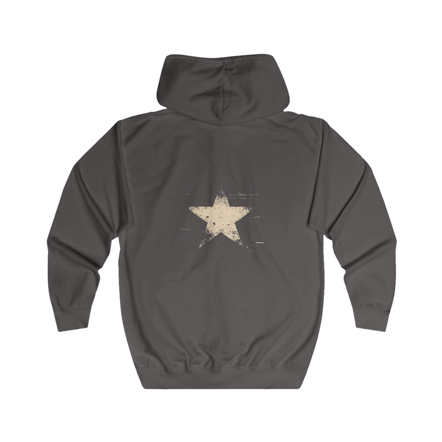 FIRST PRESS - HUMAN EDITION - UNISEX RELAXED ZIP HOODIE - "Analog Star"