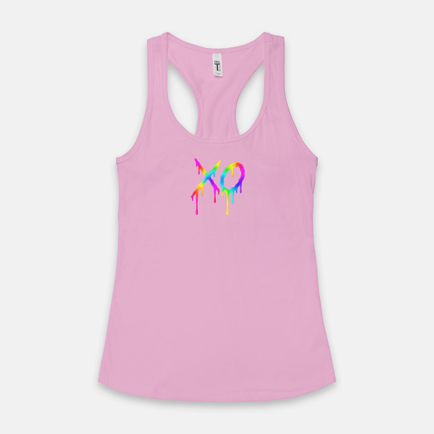 FIRST PRESS - HUMAN EDITION - WOMEN'S RACERBACK TANK TOP - "Neon XO"