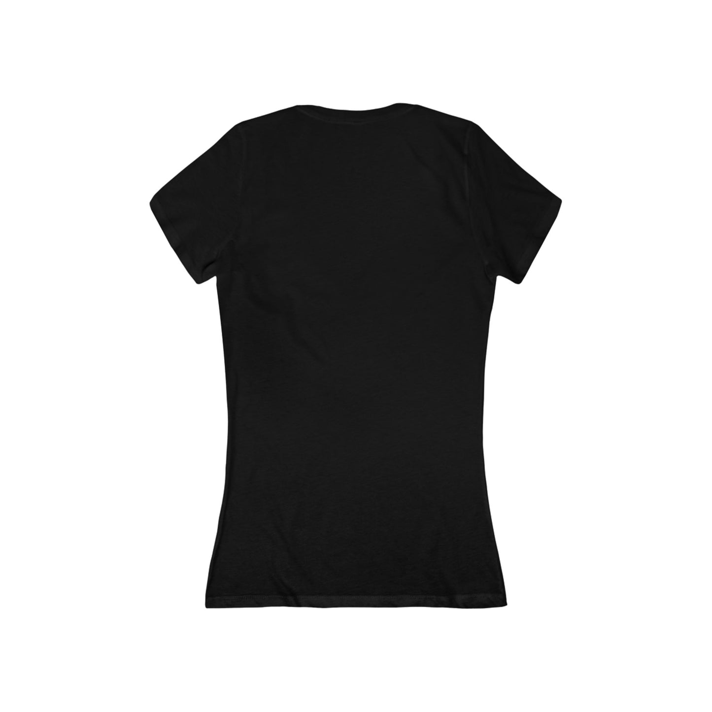FIRST PRESS - HUMAN EDITION - WOMEN'S DEEP V-NECK TEE -  "Ghost Flower"