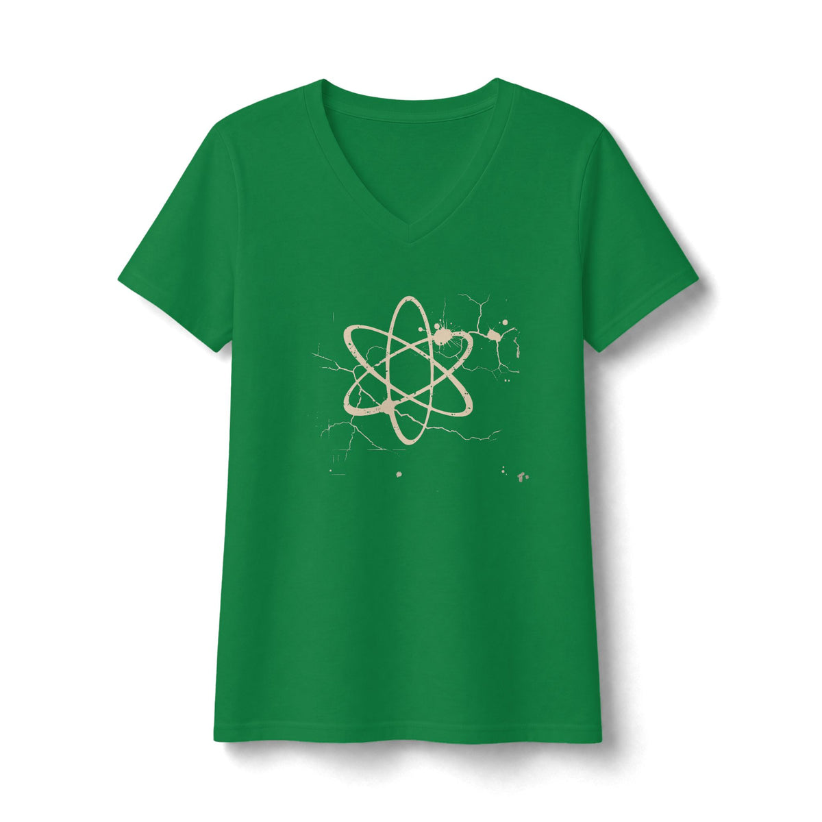 FIRST PRESS - HUMAN EDITION - WOMEN'S V-NECK TEE - "Underground Physics"