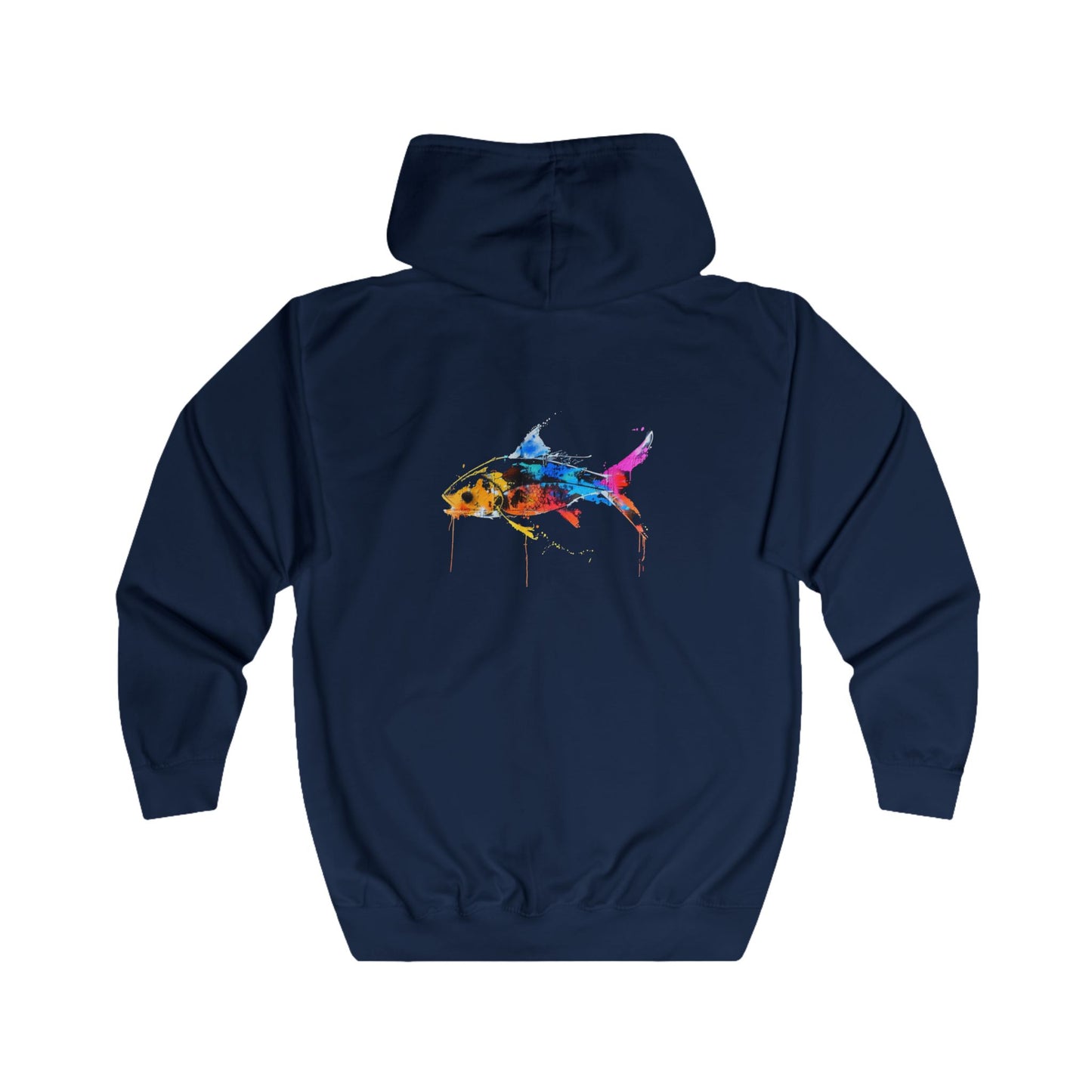 FIRST PRESS - HUMAN EDITION - UNISEX RELAXED ZIP HOODIE - "Wild Current"