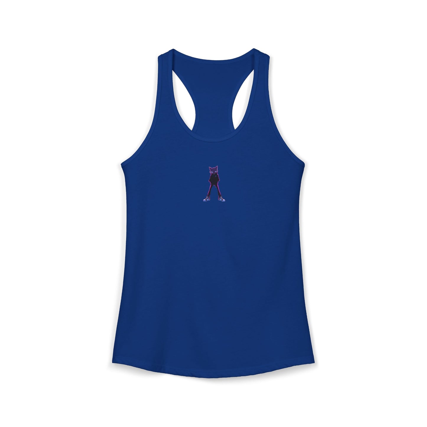 FIRST PRESS - HUMAN EDITION - WOMEN'S RACERBACK TANK TOP - "Neon Alley Cat"