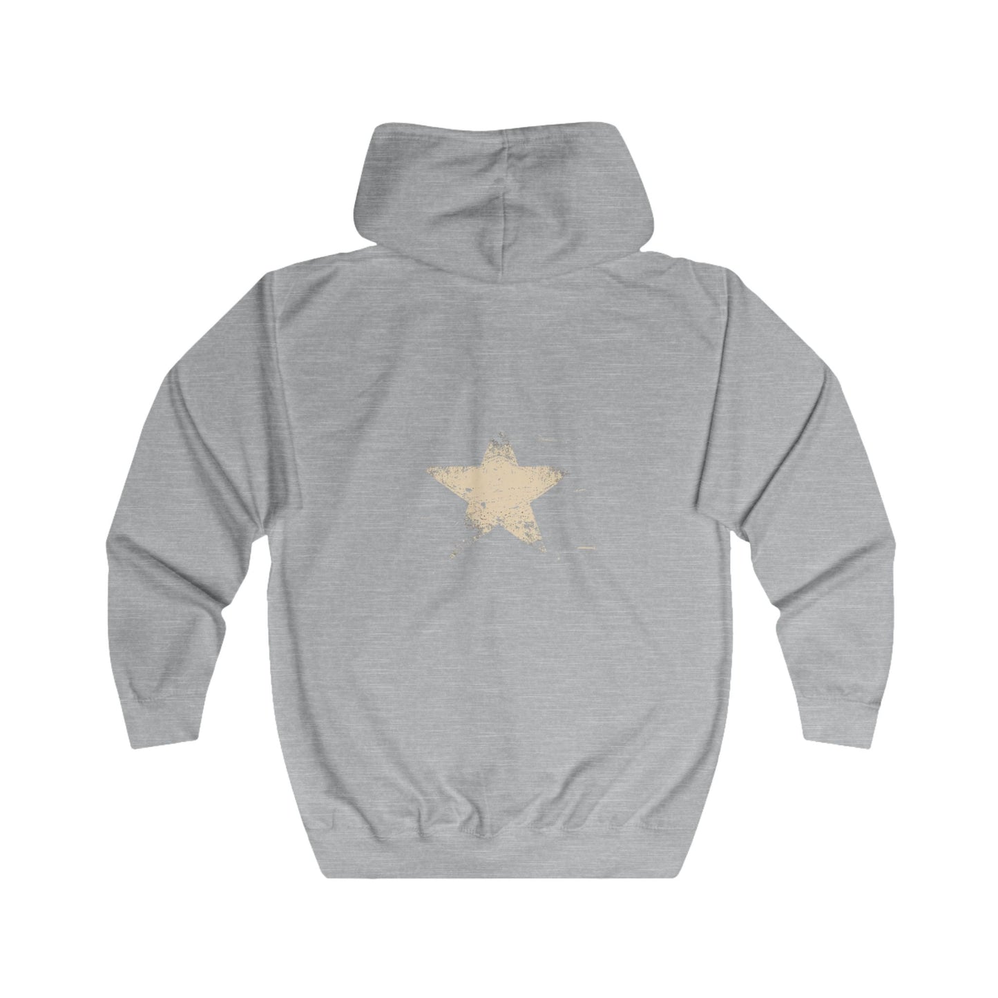 FIRST PRESS - HUMAN EDITION - UNISEX RELAXED ZIP HOODIE - "Analog Star"