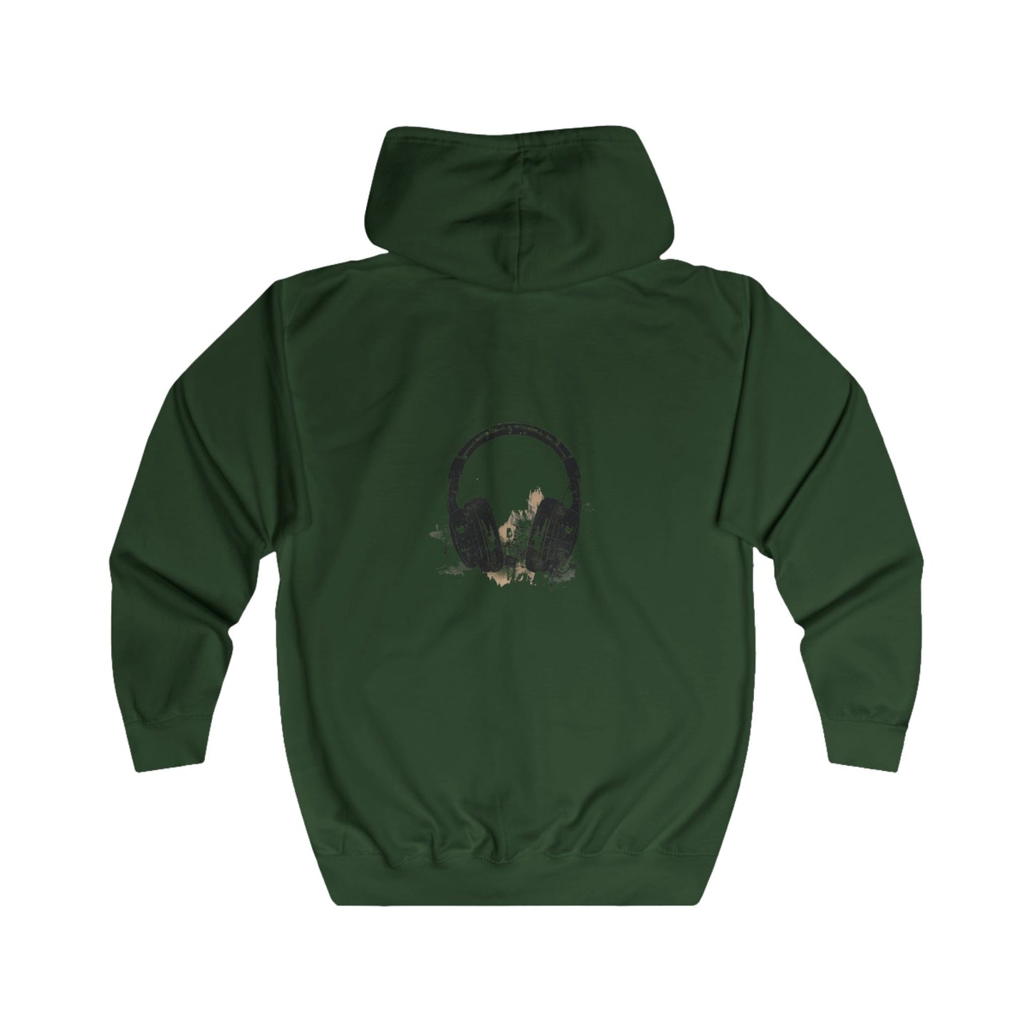 FIRST PRESS - HUMAN EDITION - UNISEX RELAXED ZIP HOODIE - "After Hours Headphones"