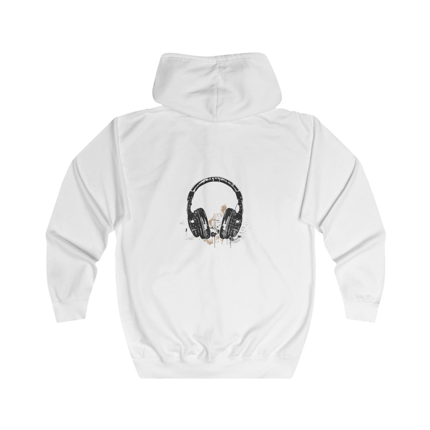FIRST PRESS - HUMAN EDITION - UNISEX RELAXED ZIP HOODIE - "After Hours Headphones"