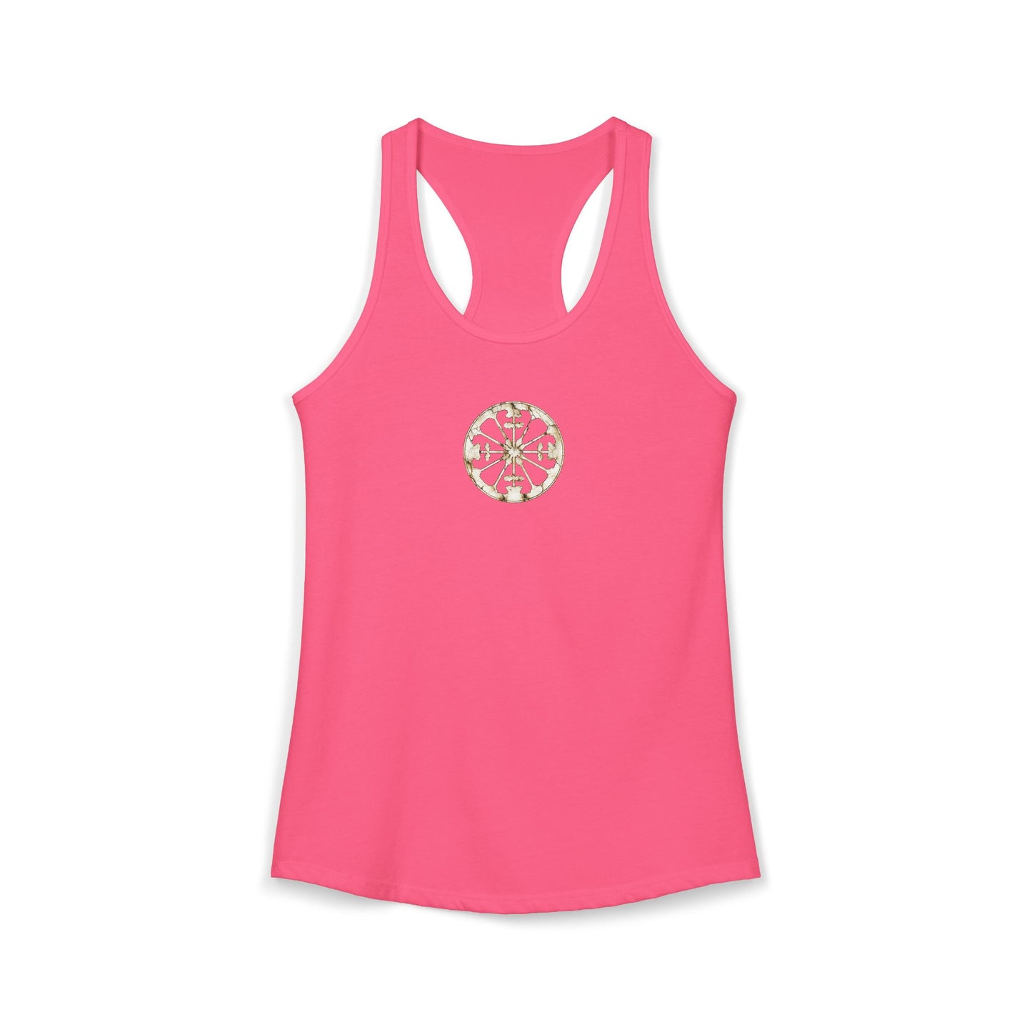 FIRST PRESS - HUMAN EDITION - WOMEN’S RACERBACK TANK TOP - "Eternal Devotion"