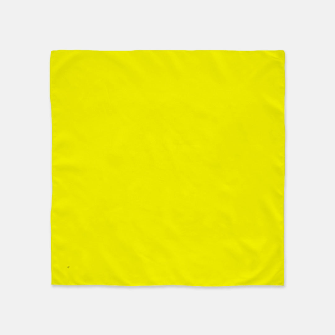 FIRST PRESS - HUMAN EDITION - BANDANA SCARF - Neon Yellow