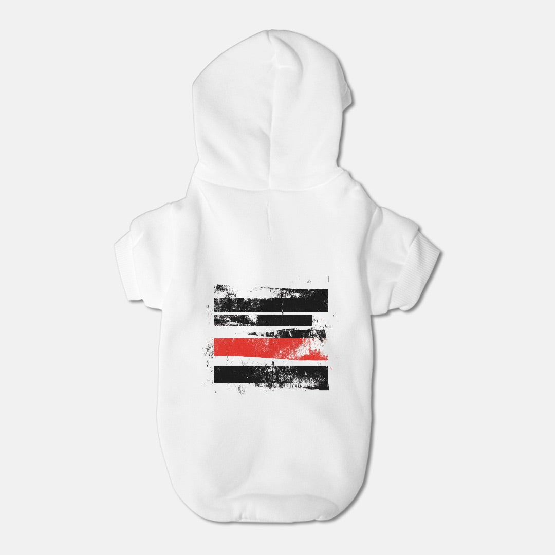 FIRST PRESS - PETS - Drawstring Luxury Hoodie - "Redline"