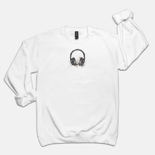 FIRST PRESS - HUMAN EDITION - UNISEX CREWNECK SWEATSHIRT - "After Hours Headphones"