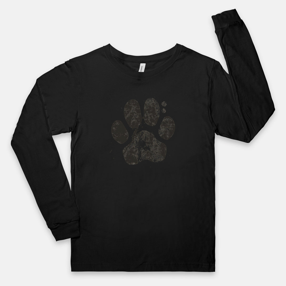 FIRST PRESS - HUMAN EDITION - UNISEX JERSEY LONG SLEEVE TEE - "Pressed Paw"