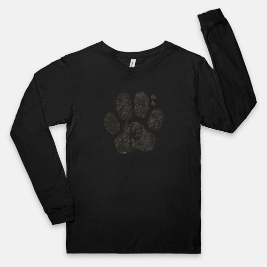 FIRST PRESS - HUMAN EDITION - UNISEX JERSEY LONG SLEEVE TEE - "Pressed Paw"