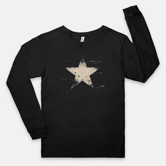 FIRST PRESS - HUMAN EDITION - UNISEX JERSEY LONG SLEEVE TEE - "Analog Star"