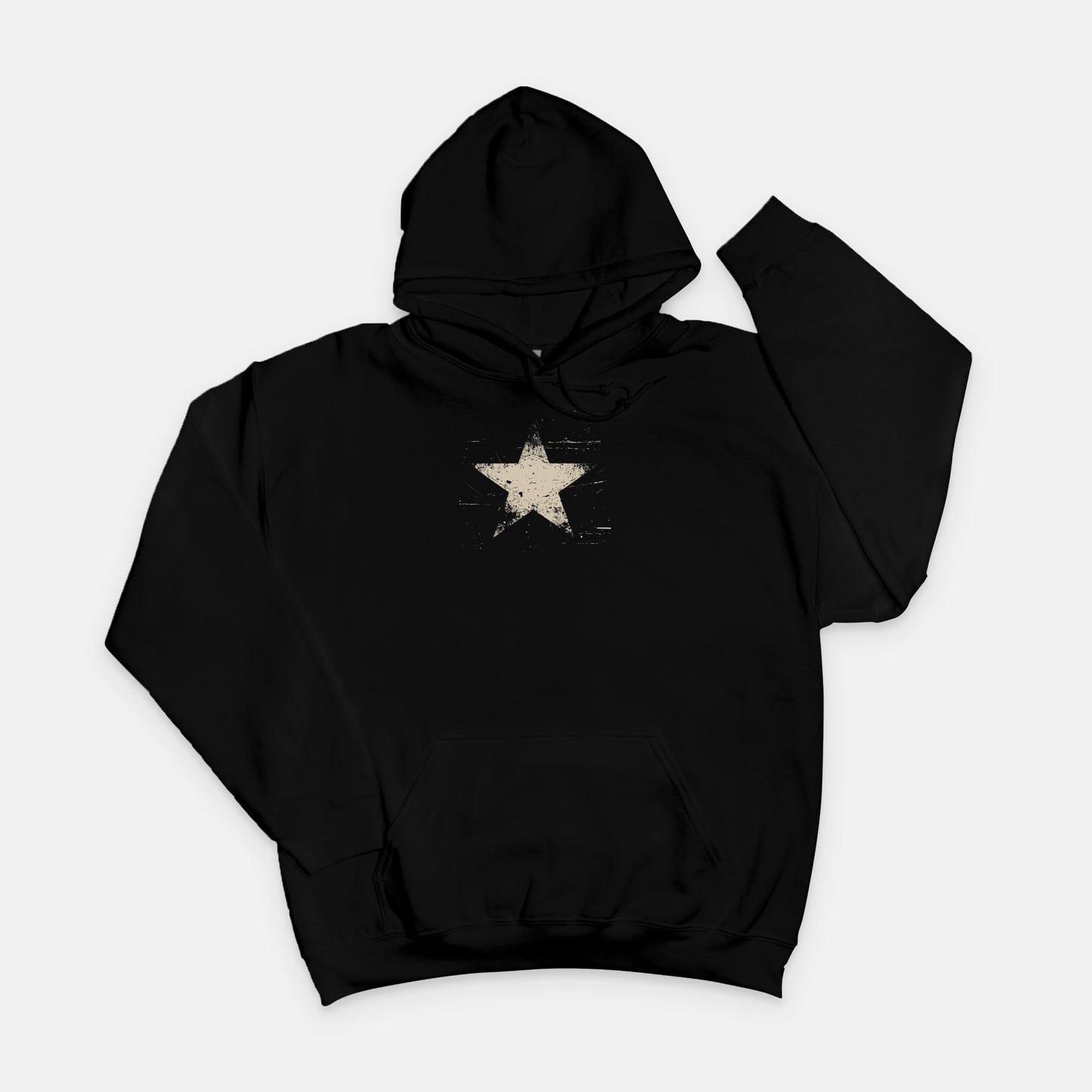 FIRST PRESS - HUMAN EDITION - UNISEX LIGHTWEIGHT HOODED SWEATSHIRT - "Analog Star"