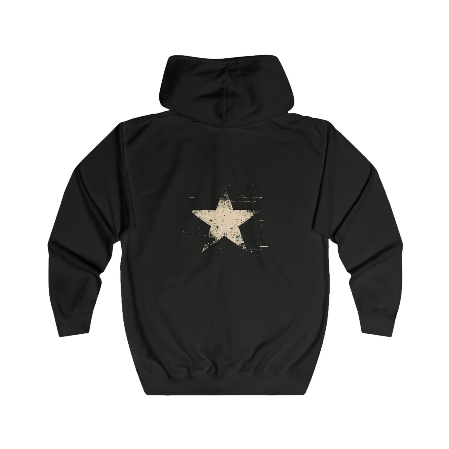 FIRST PRESS - HUMAN EDITION - UNISEX RELAXED ZIP HOODIE - "Analog Star"