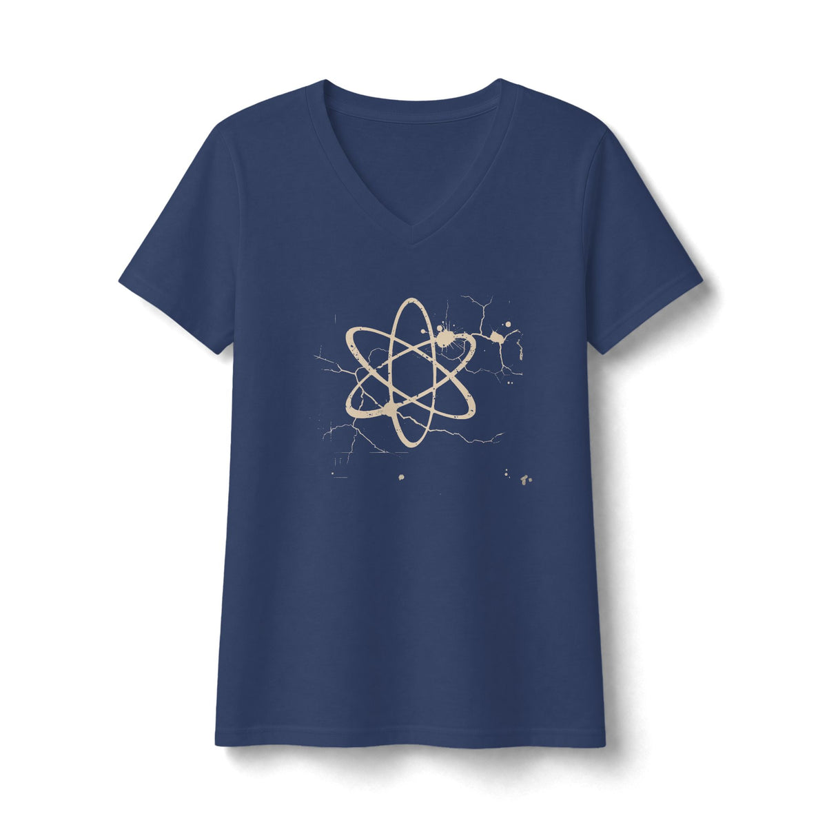 FIRST PRESS - HUMAN EDITION - WOMEN'S V-NECK TEE - "Underground Physics"