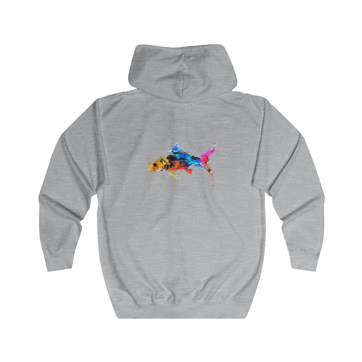 FIRST PRESS - HUMAN EDITION - UNISEX RELAXED ZIP HOODIE - "Wild Current"