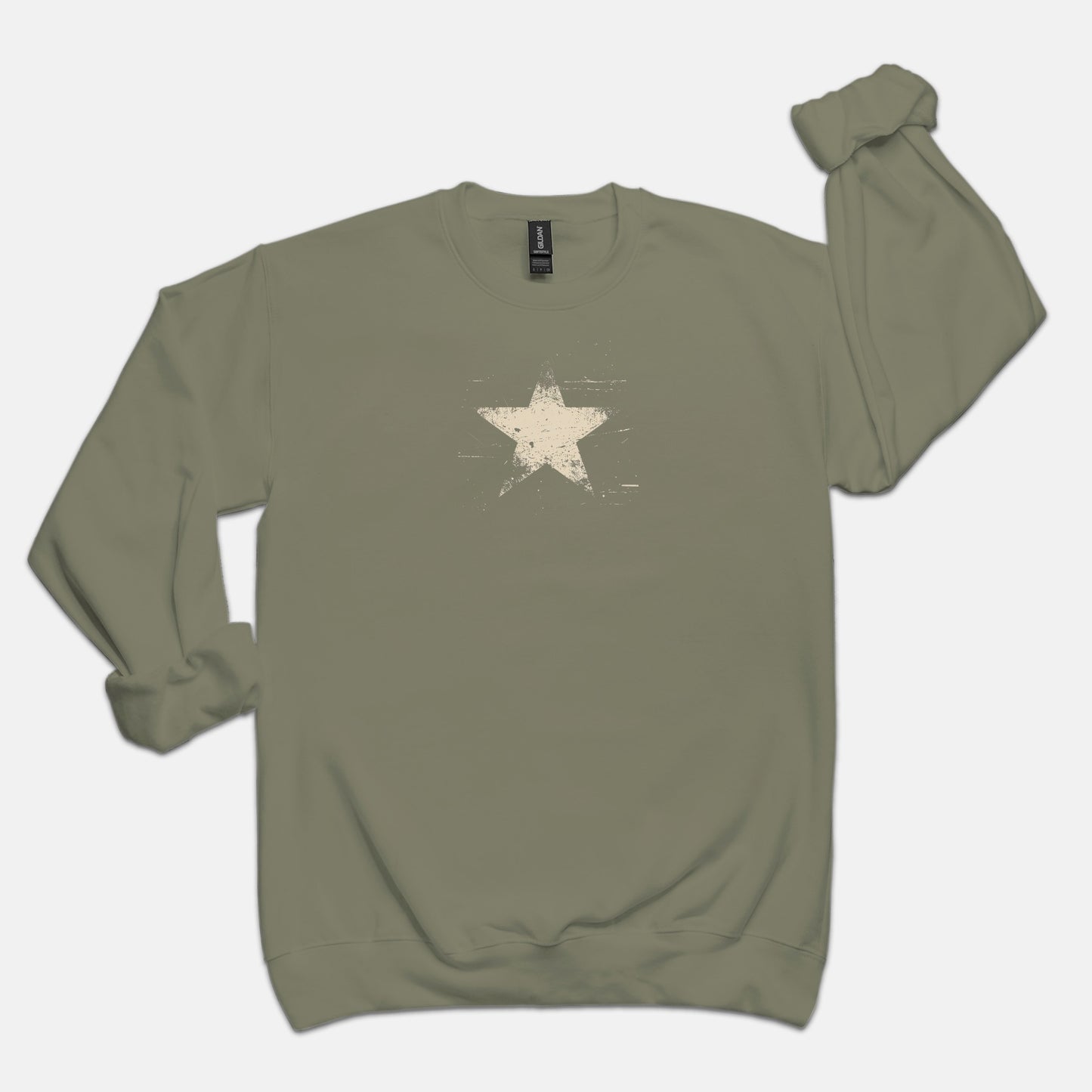 FIRST PRESS - HUMAN EDITION - UNISEX CREWNECK SWEATSHIRT - "Analog Star"