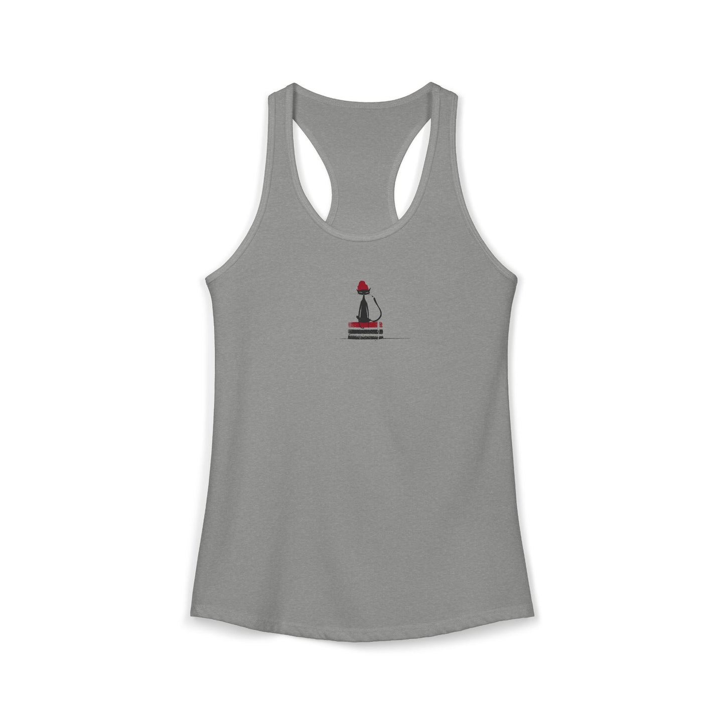 FIRST PRESS - HUMAN EDITION - WOMEN'S RACERBACK TANK TOP - "Urban Ink Cat"