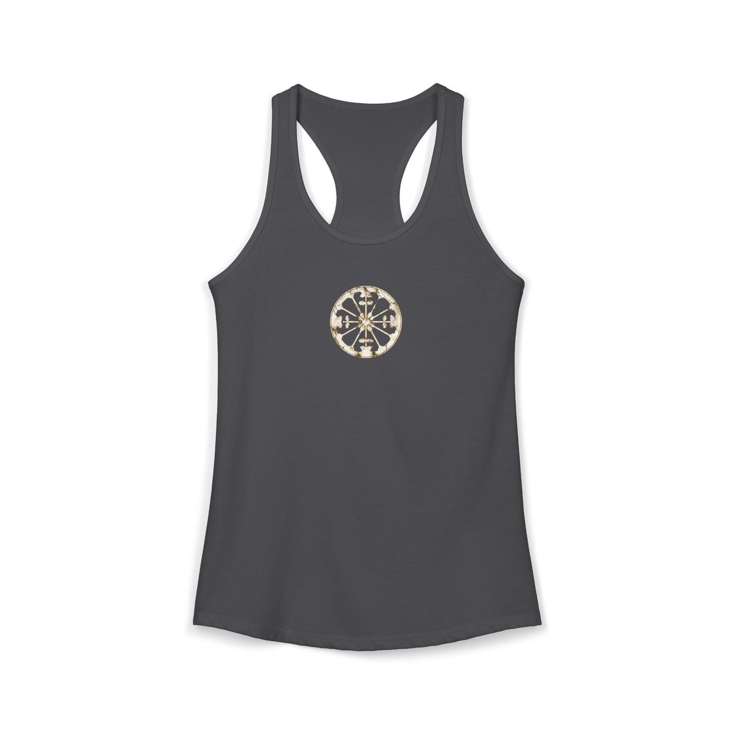 FIRST PRESS - HUMAN EDITION - WOMEN’S RACERBACK TANK TOP - "Eternal Devotion"