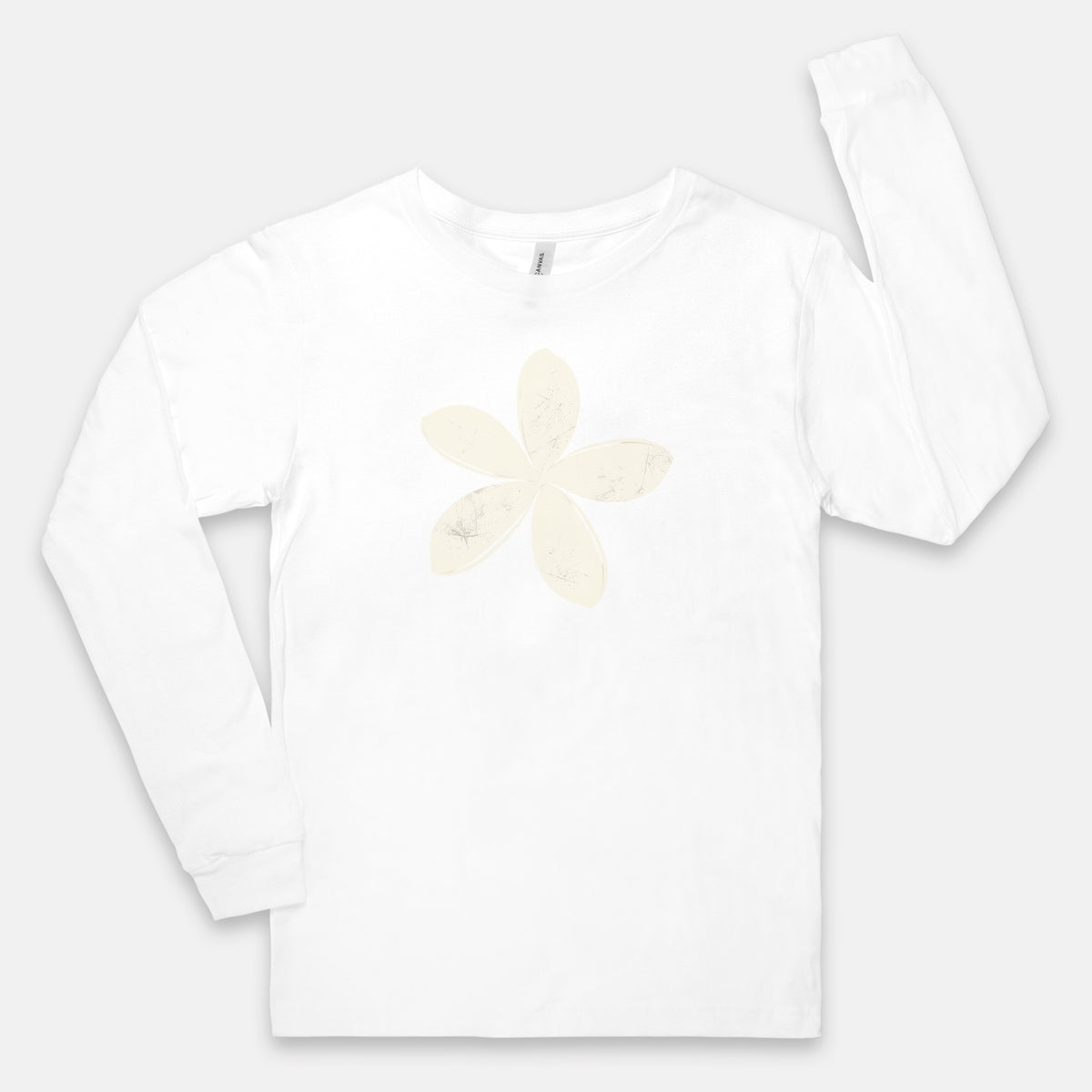 FIRST PRESS - HUMAN EDITION - UNISEX JERSEY LONG SLEEVE TEE - "Ghost Flower"