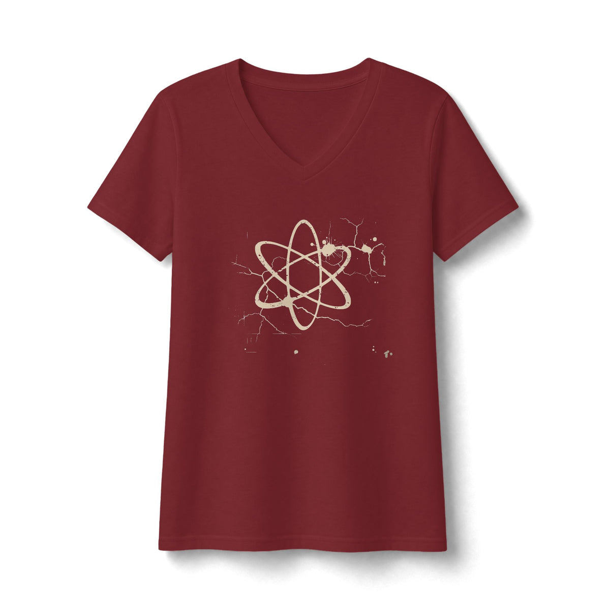 FIRST PRESS - HUMAN EDITION - WOMEN'S V-NECK TEE - "Underground Physics"