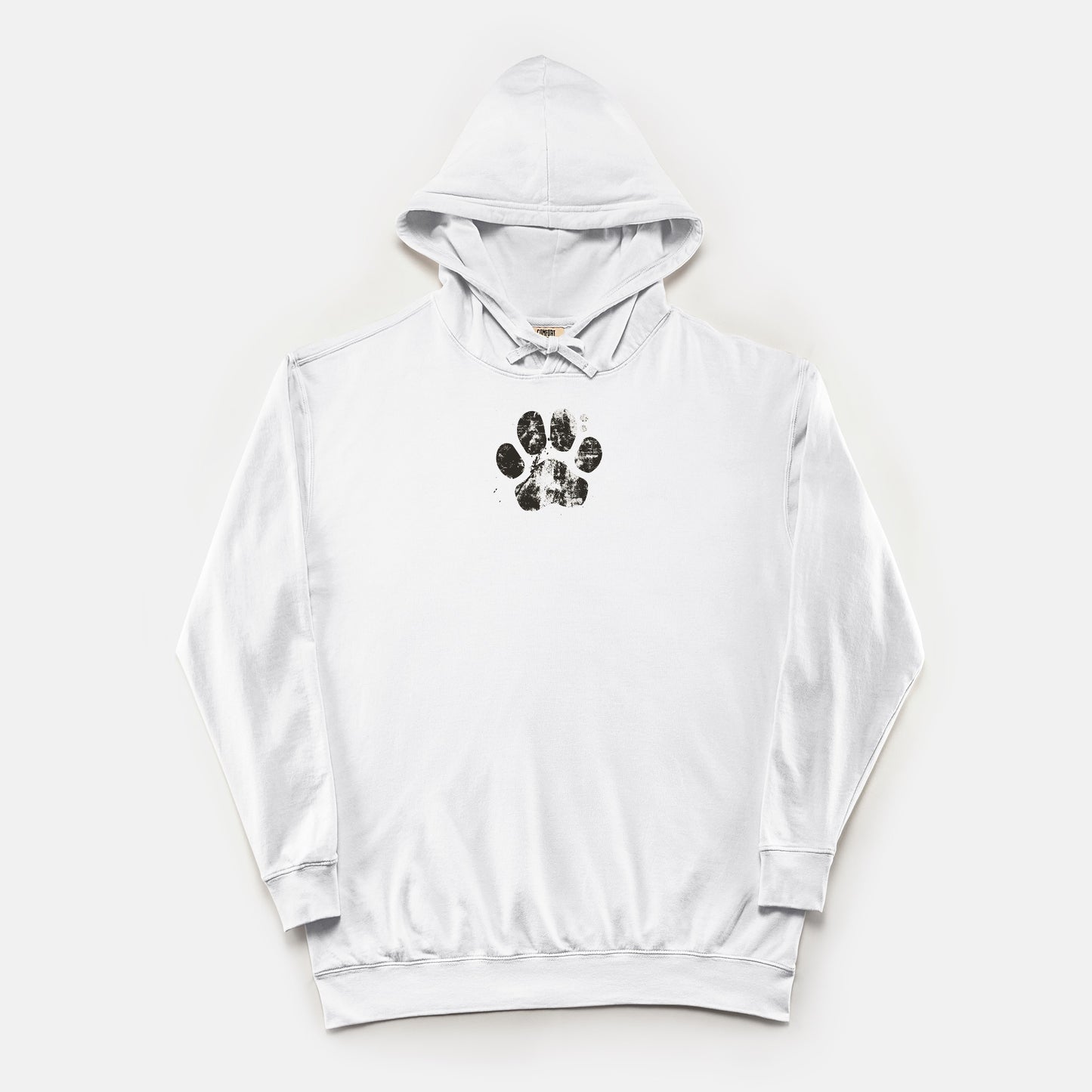 FIRST PRESS - HUMAN EDITION - UNISEX LIGHTWEIGHT HOODED SWEATSHIRT - "Pressed Paw"