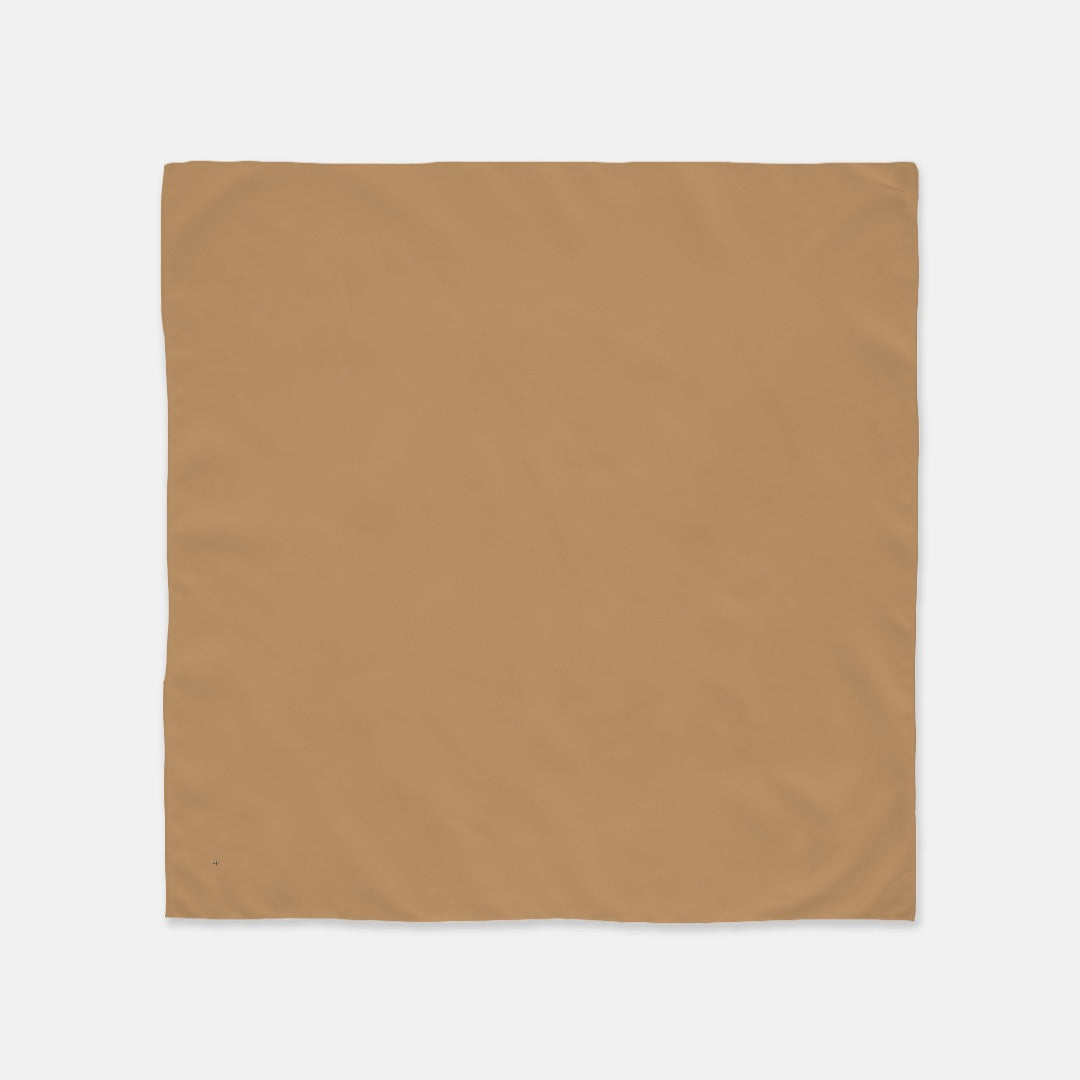FIRST PRESS - HUMAN EDITION - BANDANA SCARF - Coffee Latte