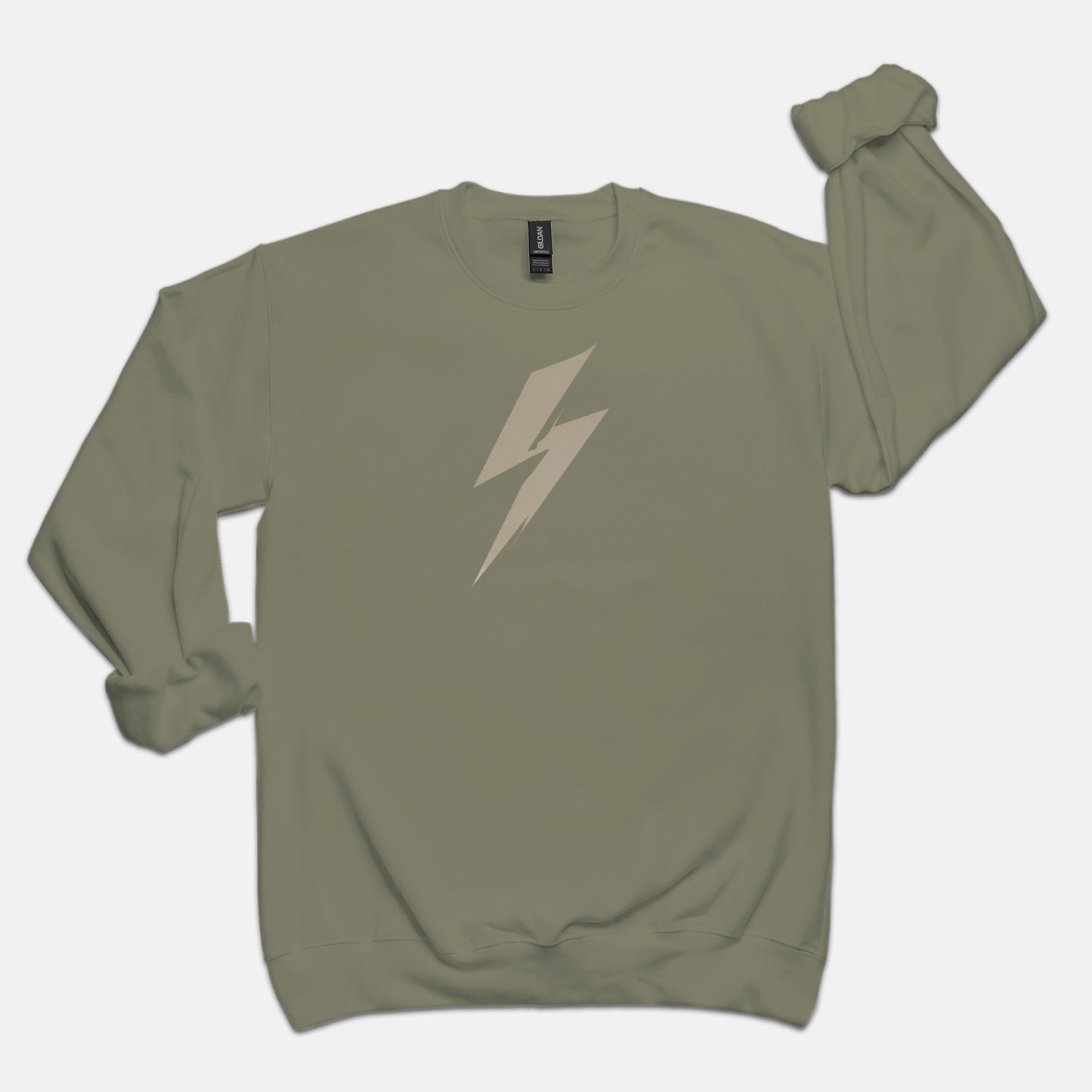 FIRST PRESS - HUMAN EDITION - UNISEX CREWNECK SWEATSHIRT - "Quiet Bolt"
