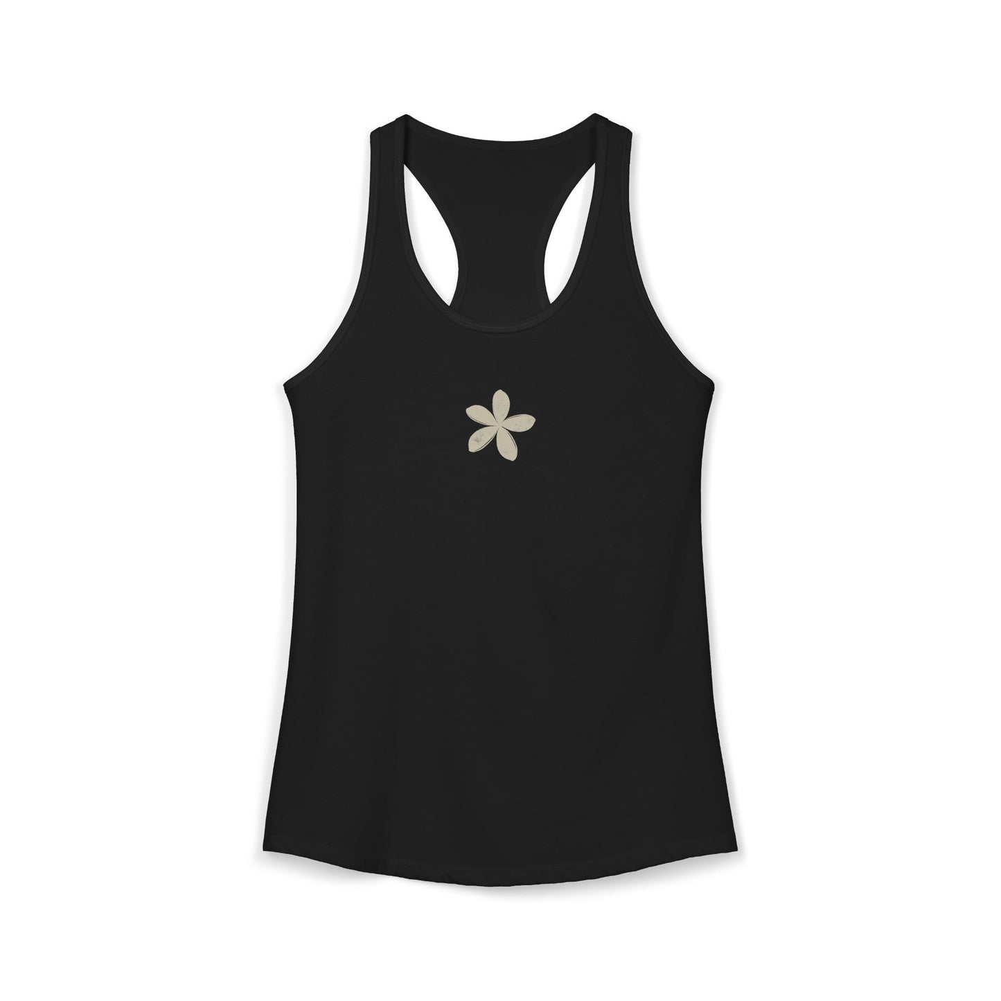 FIRST PRESS - HUMAN EDITION - WOMEN'S RACERBACK TANK TOP - "Ghost Flower"