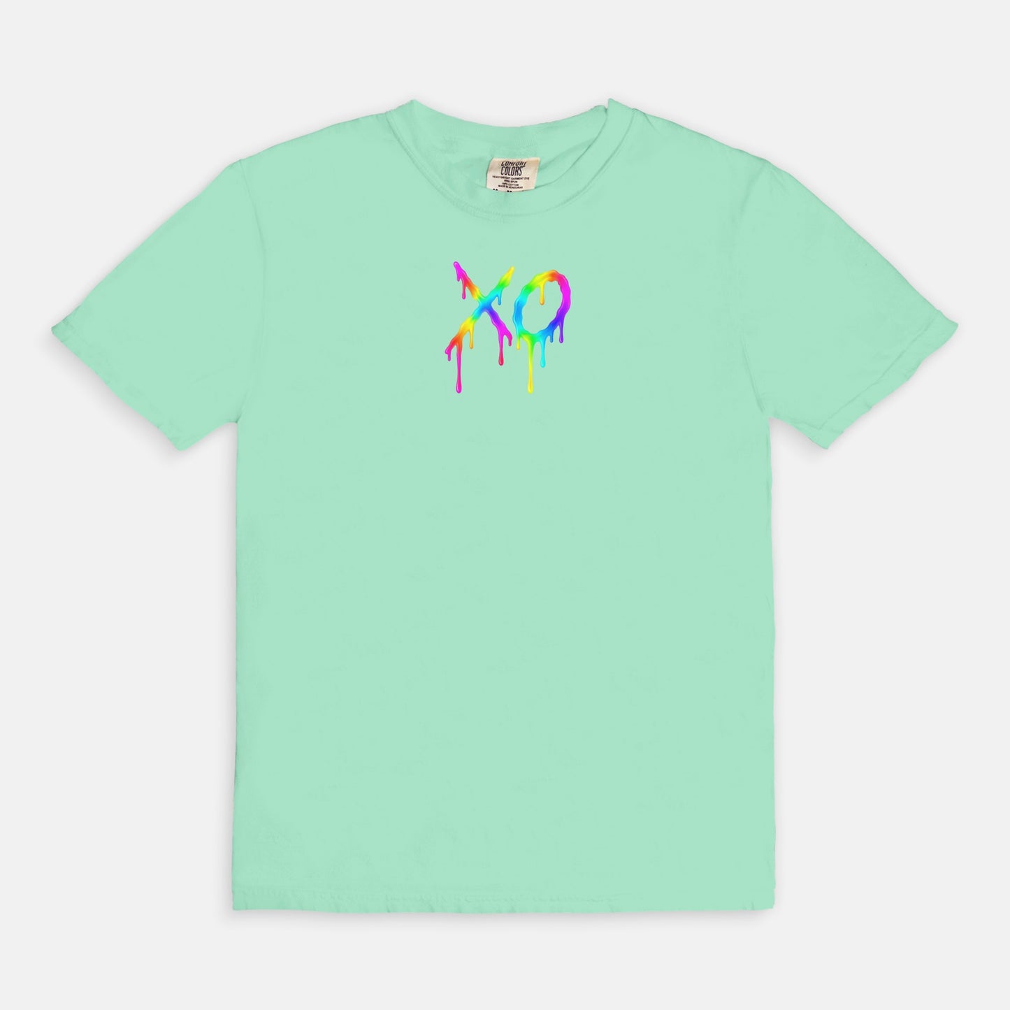 FIRST PRESS - HUMAN EDITION - UNISEX TEE - "Neon XO"