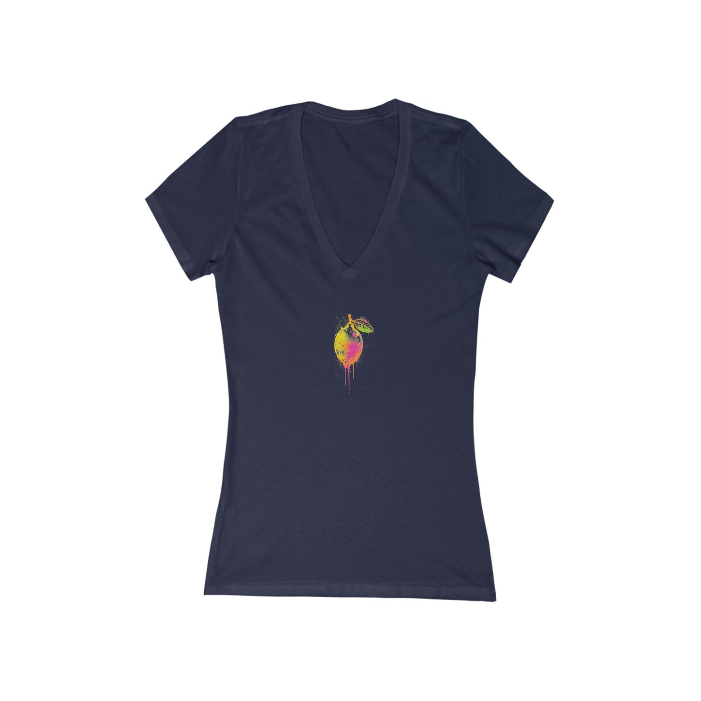 FIRST PRESS - HUMAN EDITION - WOMEN'S DEEP V-NECK TEE - "Blissfully Untamed"