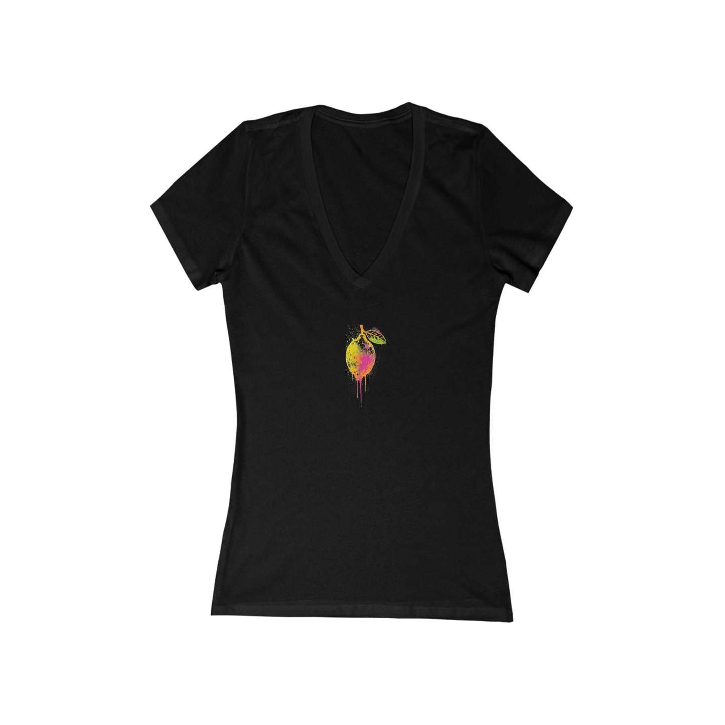 FIRST PRESS - HUMAN EDITION - WOMEN'S DEEP V-NECK TEE - "Blissfully Untamed"