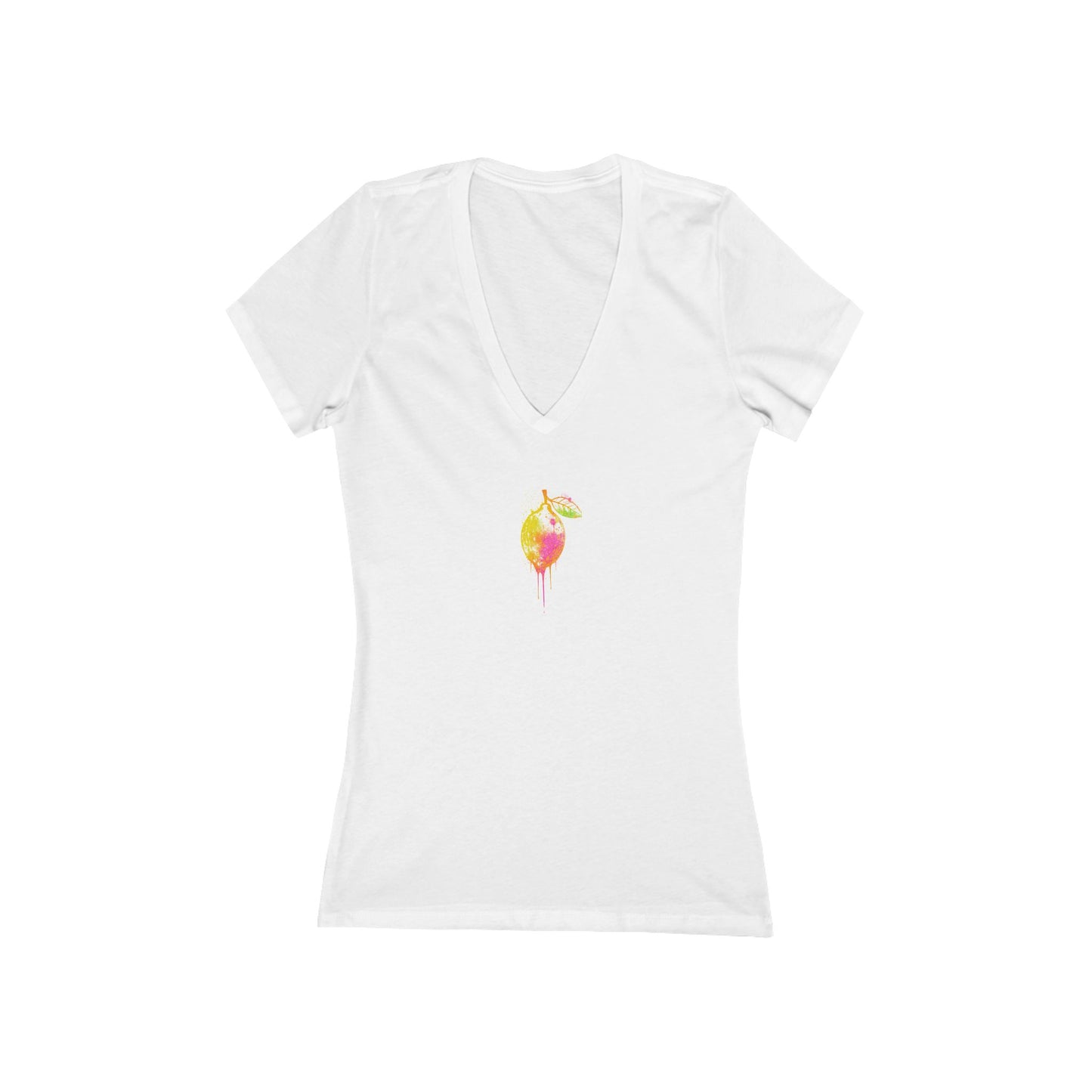 FIRST PRESS - HUMAN EDITION - WOMEN'S DEEP V-NECK TEE - "Blissfully Untamed"